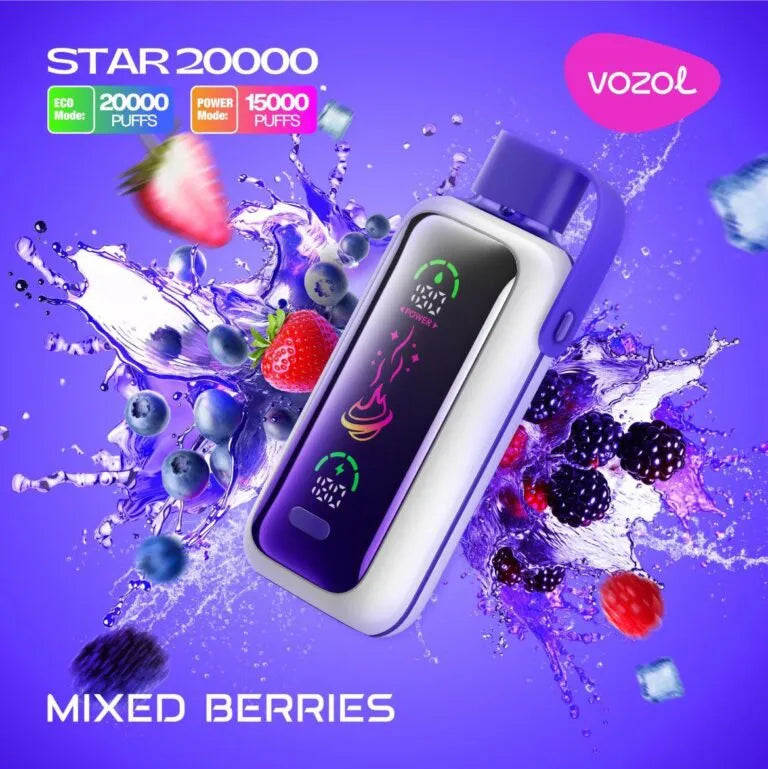Vozol Star 20000 Puffs 5% Nicotine Disposable Vape - Dual Power Mode