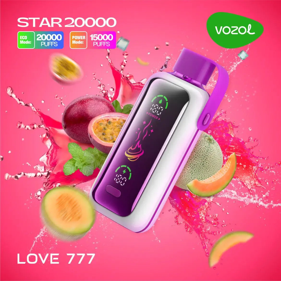 Vozol Star 20000 Puffs 5% Nicotine Disposable Vape - Dual Power Mode