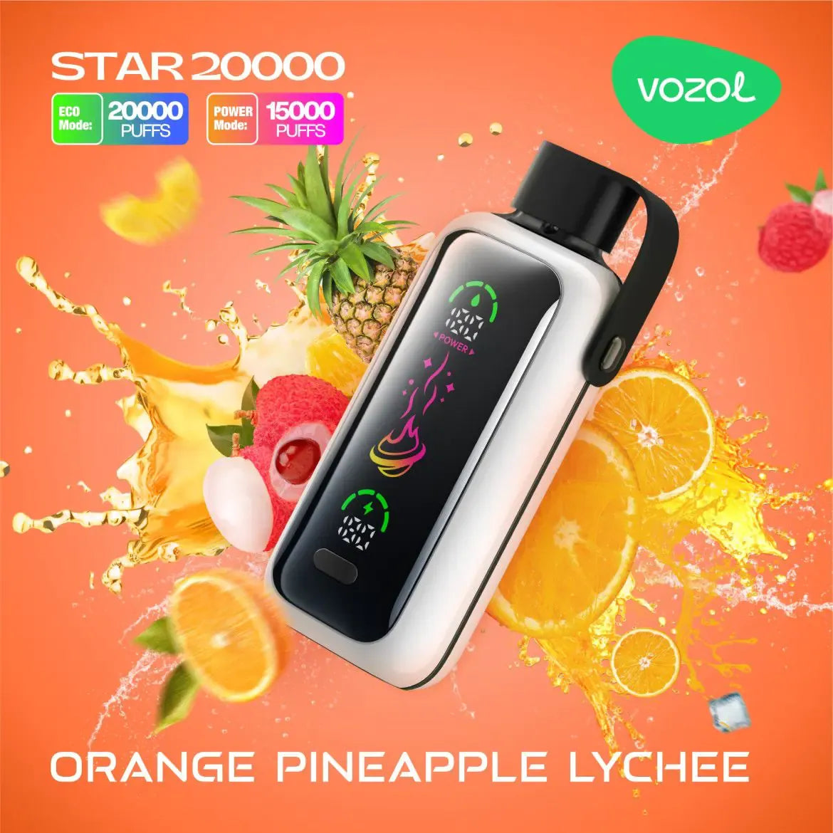 Vozol Star 20000 Puffs 5% Nicotine Disposable Vape - Dual Power Mode