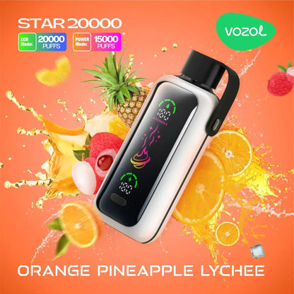 Vozol Star 20000 Puffs 5% Nicotine Disposable Vape - Dual Power Mode