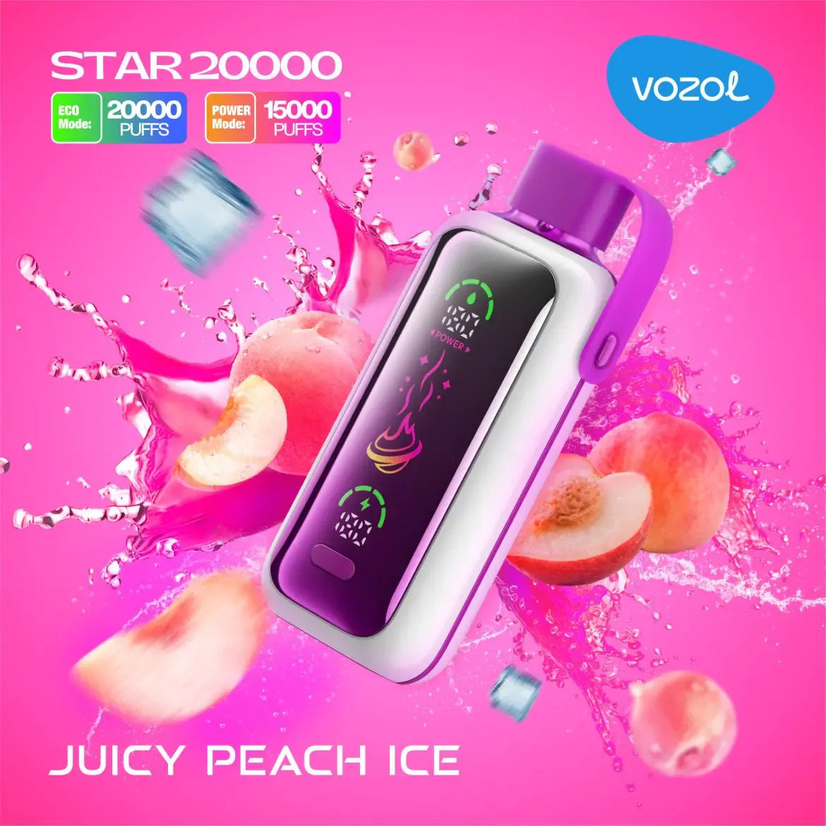 Vozol Star 20000 Puffs 5% Nicotine Disposable Vape - Dual Power Mode