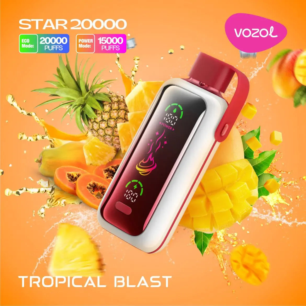 Vozol Star 20000 Puffs 5% Nicotine Disposable Vape - Dual Power Mode